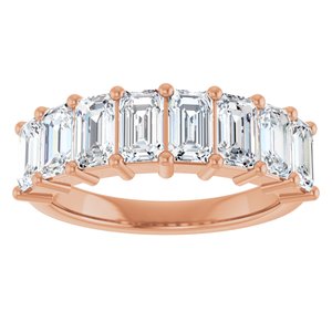 14K Rose Gold 2 1/2 CTW Natural Diamond Anniversary Band