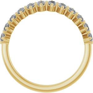 14K Yellow Gold 1 1/8 CTW Natural Diamond Anniversary Band