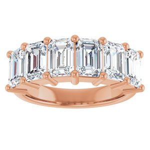 14K Rose Gold 3 5/8 CTW Natural Diamond Annniversary Band