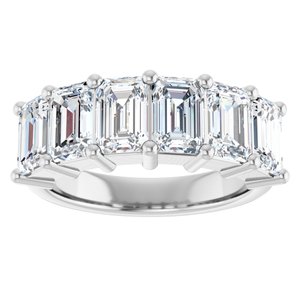 Platinum 3 5/8 CTW Natural Diamond Annniversary Band