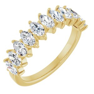 14K Yellow Gold 1 3/8 CTW Natural Diamond Anniversary Band