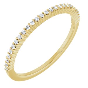 14K Yellow Gold 1/8 CTW Natural Diamond Anniversary Band