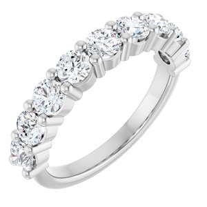14K White Gold 1 1/3 CTW Lab-Grown Diamond Anniversary Band