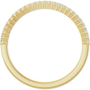 14K Yellow Gold 1/8 CTW Natural Diamond Anniversary Band