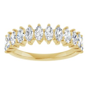 14K Yellow Gold 1 1/8 CTW Natural Diamond Anniversary Band