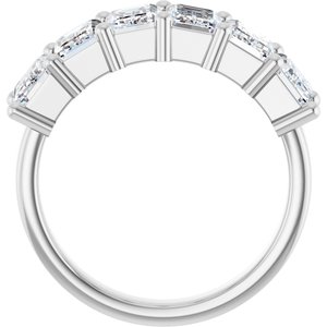 14K White Gold 3 5/8 CTW Natural Diamond Annniversary Band