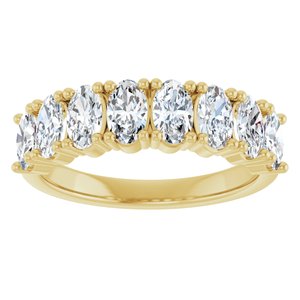 14K Yellow Gold 1 1/2CTW Natural Diamond Anniversary Band