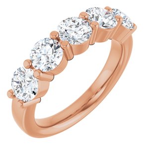 14K Rose Gold 1 9/10 CTW Lab-Grown Diamond Anniversary Band