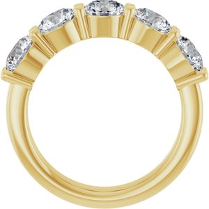 14K Yellow Gold 2 CTW Natural Diamond Anniversary Band