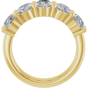 14K Yellow Gold 3 3/4 CTW Lab-Grown Diamond Anniversary Band