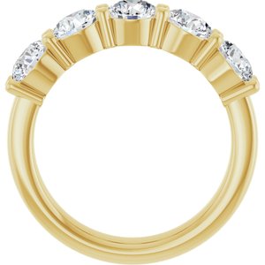 14K Yellow Gold 1 9/10 CTW Lab-Grown Diamond Anniversary Band