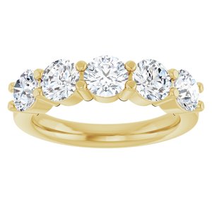 14K Yellow Gold 1 9/10 CTW Lab-Grown Diamond Anniversary Band