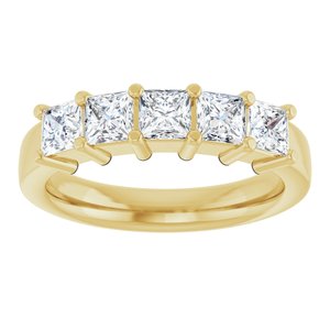 14K Yellow Gold 1 1/4 CTW Lab-Grown Diamond Anniversary Band