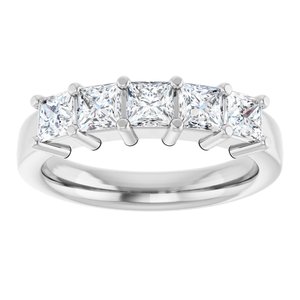 14K White Gold 1 1/4 CTW Lab-Grown Diamond Anniversary Band