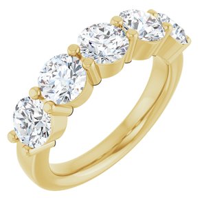 14K Yellow Gold 2 CTW Natural Diamond Anniversary Band