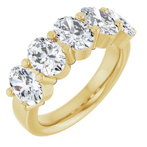 14K Yellow Gold 3 3/4 CTW Lab-Grown Diamond Anniversary Band