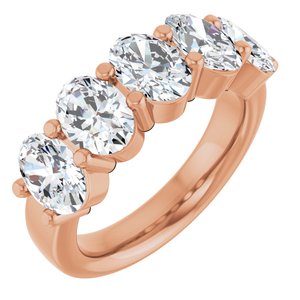 14K Rose Gold 3 3/4 CTW Lab-Grown Diamond Anniversary Band
