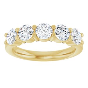 14K Yellow Gold 1 5/8 CTW Lab-Grown Diamond Anniversary Band