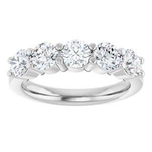 Platinum 1 5/8 CTW Lab-Grown Diamond Anniversary Band