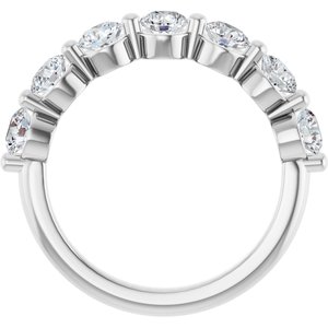 14K White Gold 1 1/2 CTW Lab-Grown Diamond Anniversary Band