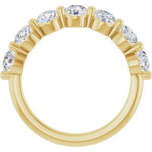 14K Yellow Gold 1 1/2 CTW Lab-Grown Diamond Anniversary Band