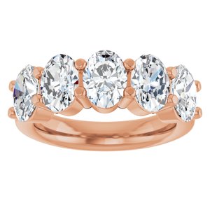 14K Rose Gold 3 3/4 CTW Lab-Grown Diamond Anniversary Band