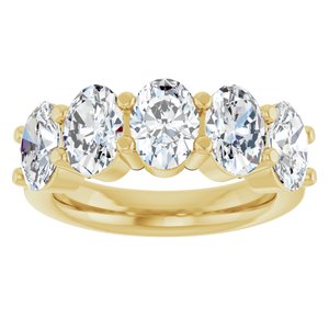 14K Yellow Gold 3 3/4 CTW Lab-Grown Diamond Anniversary Band