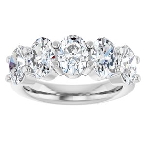 Platinum 3 3/4 CTW Lab-Grown Diamond Anniversary Band