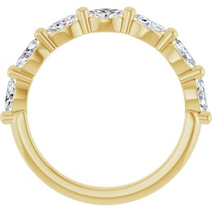 14K Yellow Gold 5/8 CTW Natural Diamond Anniversary Band