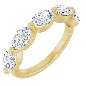 10K Yellow Gold 2 CTW Lab-Grown Diamond Anniversary Band