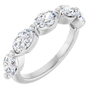 14K White Gold 1 7/8 CTW Lab-Grown Diamond Anniversary Band