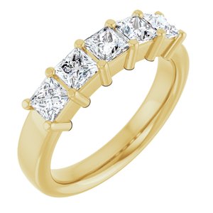 14K Yellow Gold 1 1/4 CTW Lab-Grown Diamond Anniversary Band
