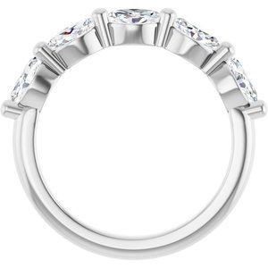 14K White Gold 1 CTW Natural Diamond Anniversary Band