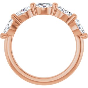 14K Rose Gold 1 CTW Natural Diamond Anniversary Band