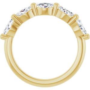 14K Yellow Gold 1 CTW Natural Diamond Anniversary Band