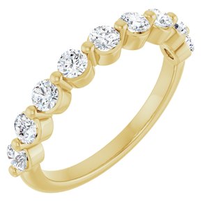 10K Yellow Gold 5/8 CTW Lab-Grown Diamond Anniversary Band