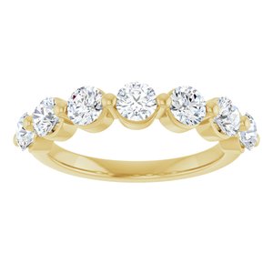 14K Yellow Gold 1 3/8 CTW Lab-Grown Diamond Anniversary Band