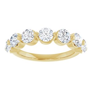10K Yellow Gold 1 5/8 CTW Lab-Grown Diamond Anniversary Band