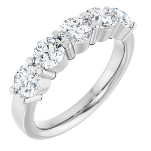 Platinum 1 5/8 CTW Lab-Grown Diamond Anniversary Band