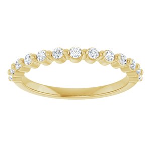 10K Yellow Gold 1/5 CTW Natural Diamond Anniversary Band