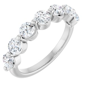 Platinum 1 3/8 CTW Lab-Grown Diamond Anniversary Band