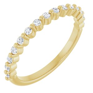 10K Yellow Gold 1/5 CTW Lab-Grown Diamond Anniversary Band