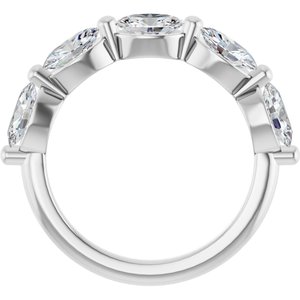 10K White Gold 1 7/8 CTW Natural Diamond Anniversary Band
