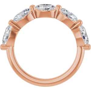 10K Rose Gold 2 CTW Lab-Grown Diamond Anniversary Band