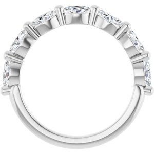Platinum 9/10 CTW Natural Diamond Anniversary Band