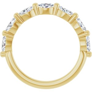 14K Yellow Gold 9/10 CTW Natural Diamond Anniversary Band