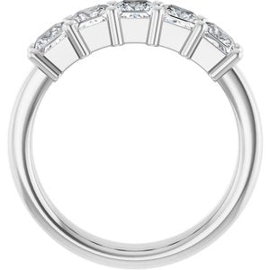 14K White Gold 1 1/4 CTW Lab-Grown Diamond Anniversary Band