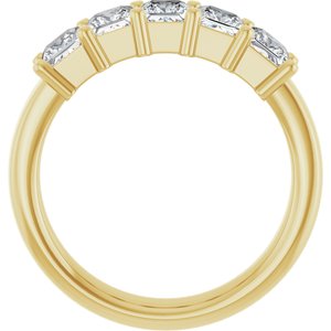 14K Yellow Gold 1 1/4 CTW Lab-Grown Diamond Anniversary Band