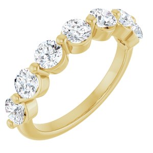 14K Yellow Gold 1 1/2 CTW Lab-Grown Diamond Anniversary Band