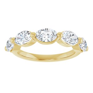 10K Yellow Gold 1 7/8 CTW Natural Diamond Anniversary Band